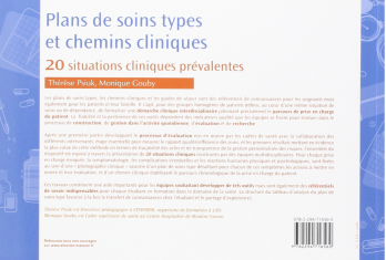 Plans de soins types et chemins cliniques 4ème de couverture