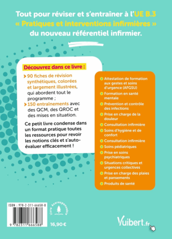 Réussir toute l'UE B.3 - Pratiques et interventions infirmières - 4ème de couverture