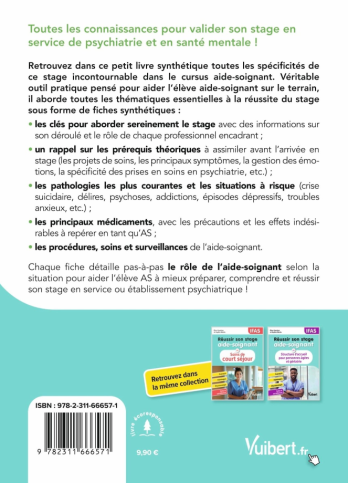 Réussir son stage aide-soignant en psychiatrie et santé mentale - IFAS