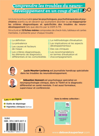 Mon mémo-psy - Les troubles du neurodéveloppement en 50 visuels