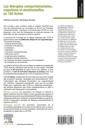 Les thérapies comportementales, cognitives et émotionnelles en 150 fiches