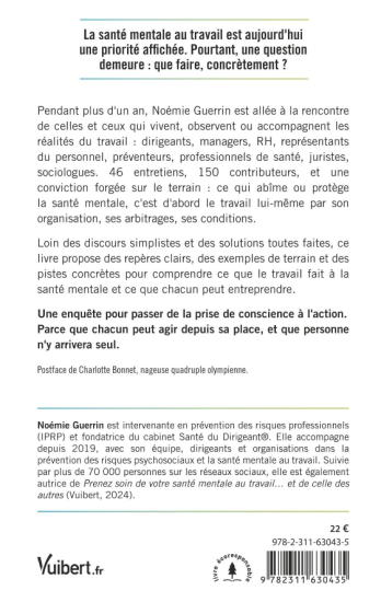 Santé mentale au travail : il est temps de passer à l’action !