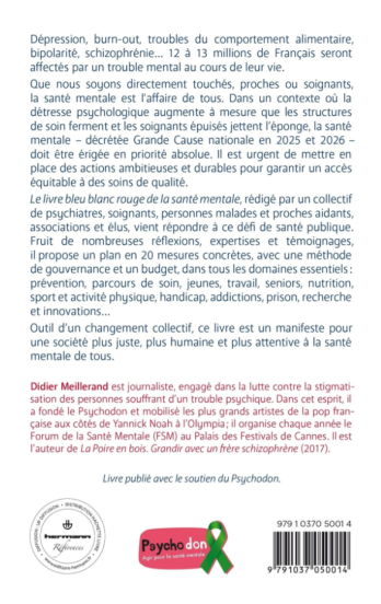 Le livre bleu blanc rouge de la santé mentale
