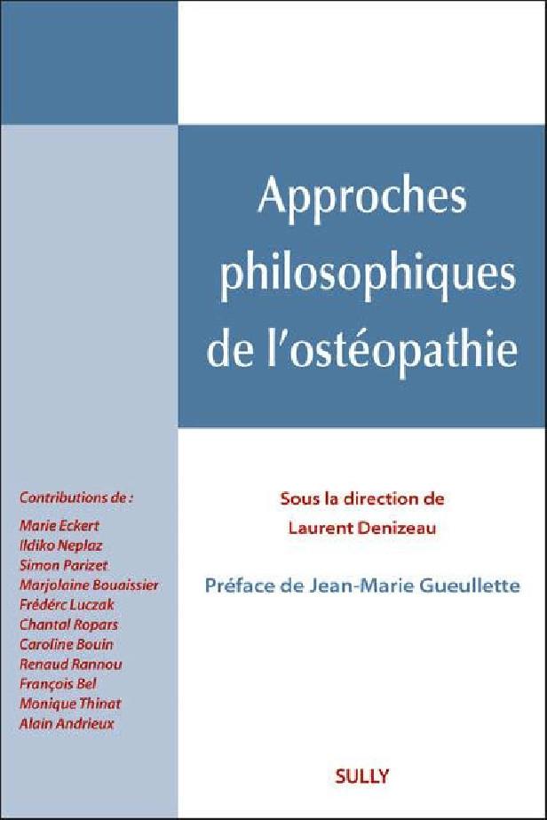 APPROCHES PHILOSOPHIQUES DE L'OSTEOPATHIE