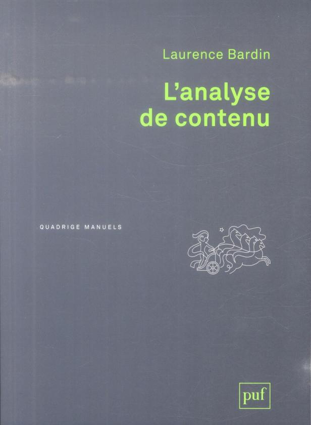 L'ANALYSE DE CONTENU