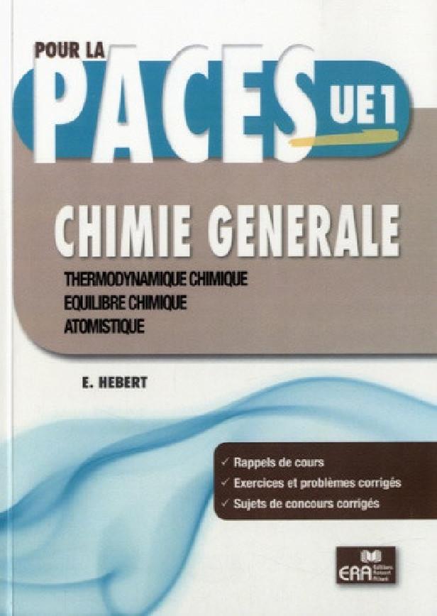 CHIMIE GENERALE POUR LA PACES UE1