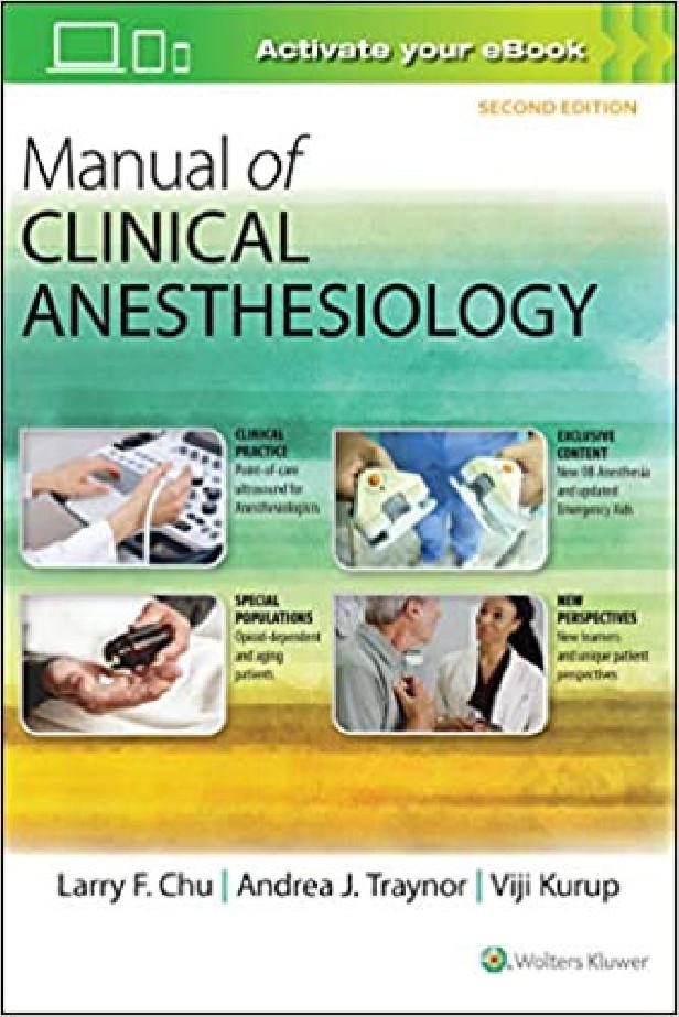 Manual of clinical anesthesiology