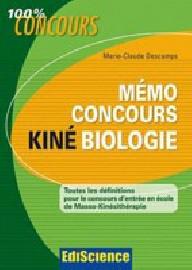 MEMO CONCOURS KINE BIOLOGIE...