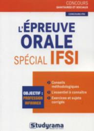 L'EPREUVE ORALE SPECIAL IFSI