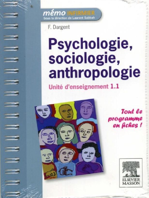 PSYCHOLOGIE, SOCIOLOGIE, ANTHROPOLOGIE - UNITE D'ENSEIGNEMENT 1.1