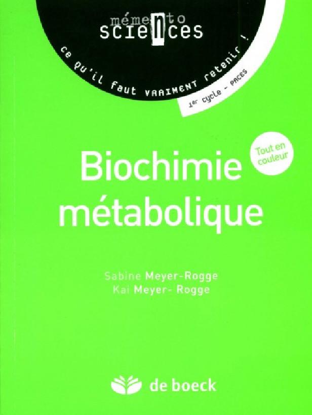 BIOCHIMIE METABOLIQUE