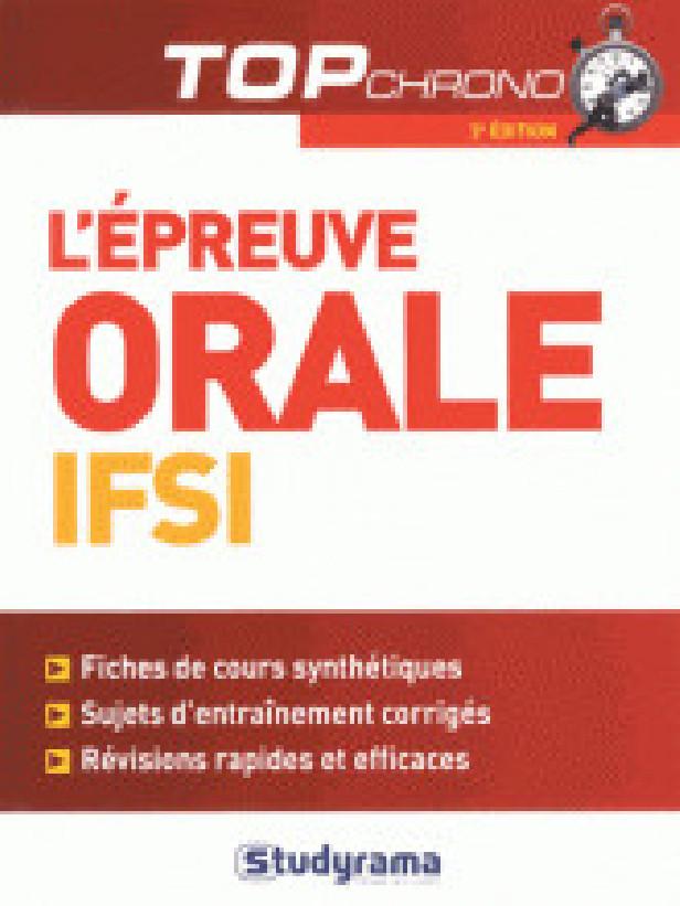L'EPREUVE ORALE IFSI