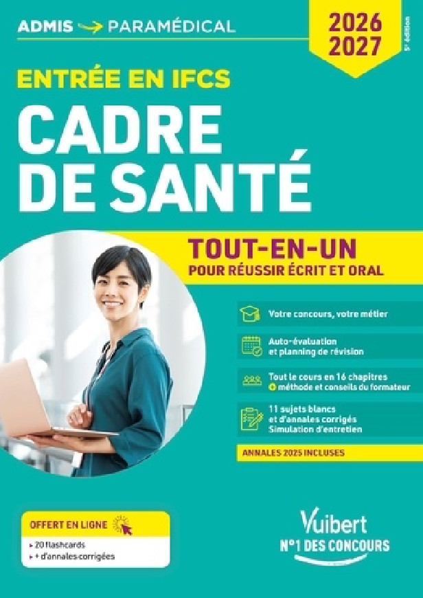 CONCOURS CADRE DE SANTE - ENTREE EN IFCS - TOUT-EN-UN - CONCOURS 2026-2027