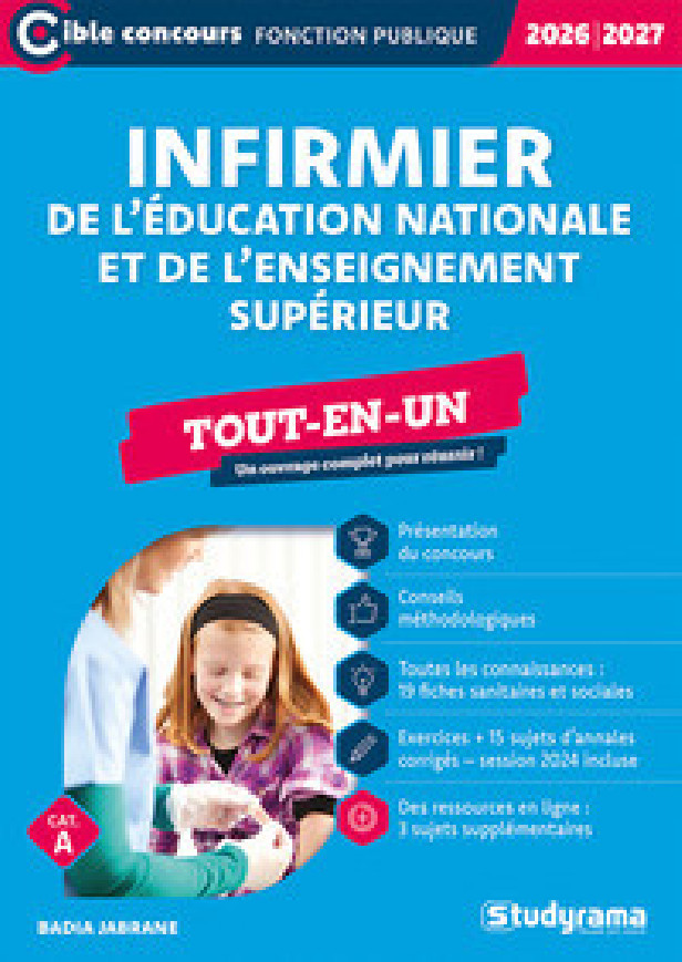 CIBLE CONCOURS FONCTION PUBLIQUE - INFIRMIER DE L'EDUCATION NATIONALE ET DE L'ENSEIGNEMENT SUPERIEUR