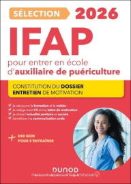 Sélection IFAP pour entrer en école d'auxiliaire de puériculture - 2026