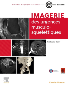 IMAGERIE DES URGENCES MUSCULOSQUELETTIQUES