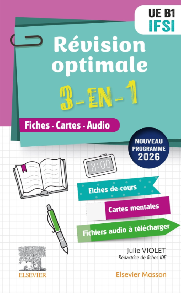 REVISION OPTIMALE 3 EN 1 IFSI. UE B1 - FICHES-CARTES-AUDIO